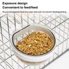Миска для кормления птиц Съемная прозрачная миска Пластиковая кормушка для клетки Удобная подвесная кормушка для семян и воды для попугаев