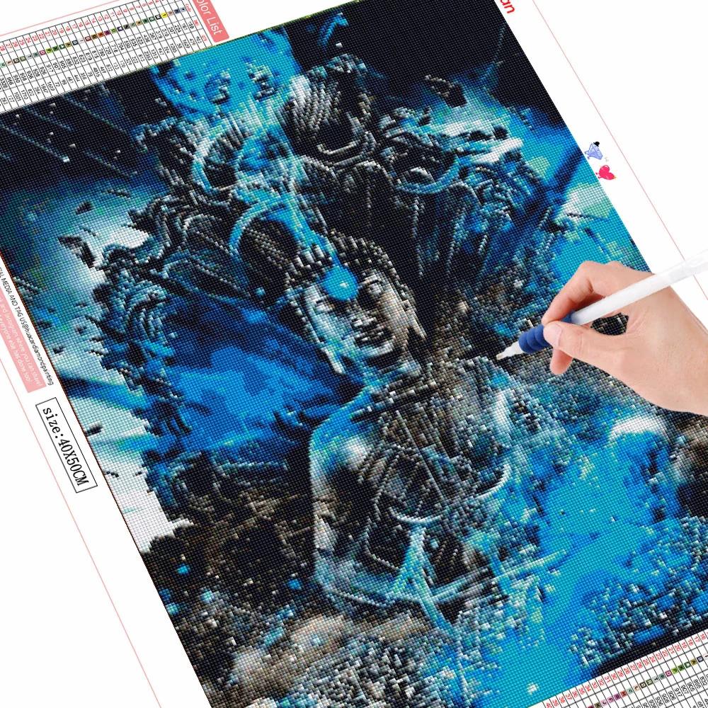 Diamond Painting Kit Religion Rhinestones 5D DIY Diamond Embroidery Cross Stitch Buddha Full Mosaic Decor For Home