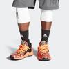 Adidas Harden Vol. 4 Cushioning Abrasion Resistant Low top Basketball Shoes Men's Orange Black (Unisex) Basketball Shoes FV4155
