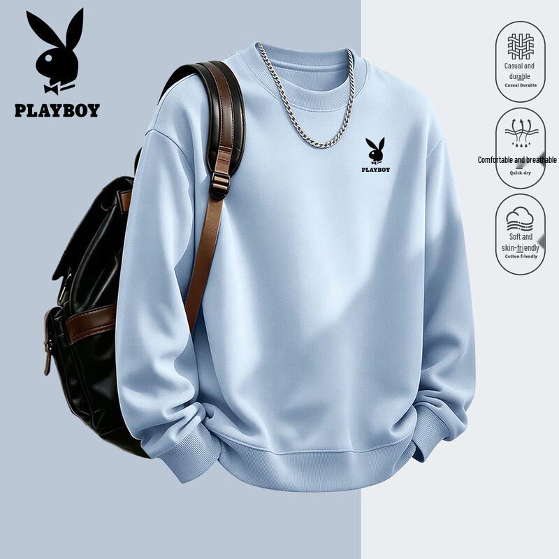 PLAYBOY Men's 2026 American Retro Relaxed Fit Crewneck Sweatshirt
