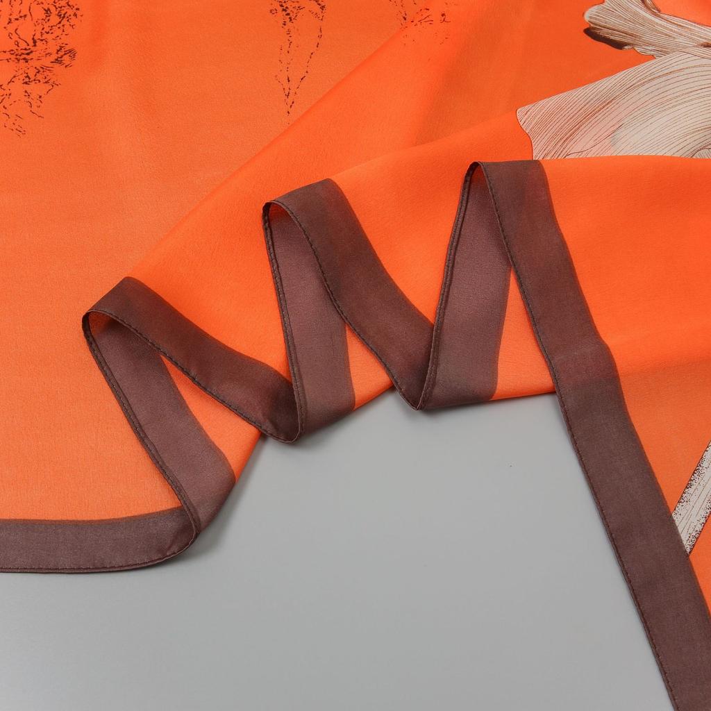 Simple Fashion Celebrity Style Plants Peony Flowers Women's Seaside Holiday Shawl Travel Sun Shading Sarongs