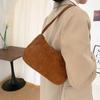 Corduroy Underarm Bag Casual Women Shoulder Bags Travel Armpit Shopping Pouch Phone Pouch Zipper Female Handbag Clutch