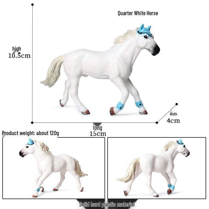 Трансграничное украшение для рабочего стола «Степной конь»: Черно-белая модель североамериканской дикой лошади