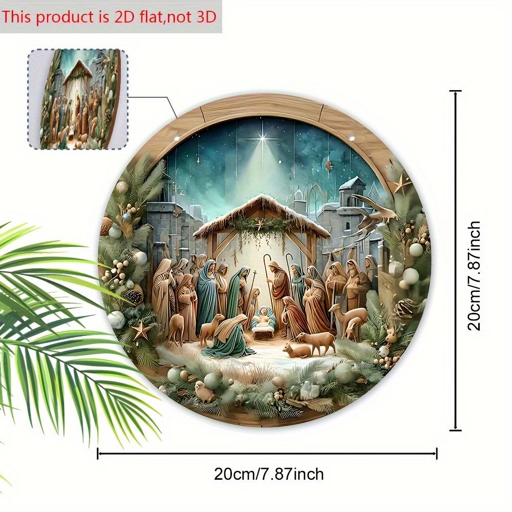 5 шт. деревянная табличка с изображением Иисуса Христа - универсальное рождественское украшение для дома и улицы, декор для церкви, входной двери и стены - идеальный христианский подарок