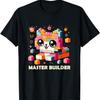 Мастер-строитель, Конструктор для детей, Девочек, Любитель кошек, Игрушечная футболка