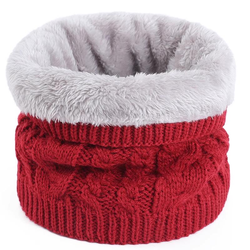 Unisex Thick Velvet Knit Neck Warmer for Cycling - Cozy and Windproof for Autumn and Winter