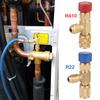 Air Conditioning Refrigerant Valve Safety Adapter 1/4 " R22 R410 AC Valve Air Conditioning Repair and Fluoride 1pc Filler Joint