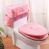 3 Pieces Suit Combination Toilet Seat Cushion Cover Four Seasons Bathroom Soft Toilet Seat Mat Accessories Bathroom Home