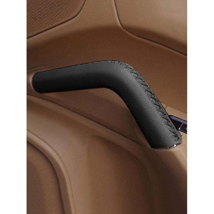 2011-2016 Porsche Cayenne Ручка двери (передняя/задняя) Черная кожаная защитная накладка | 2 шт. | Черный | 1 год гарантии производителя | Китай
