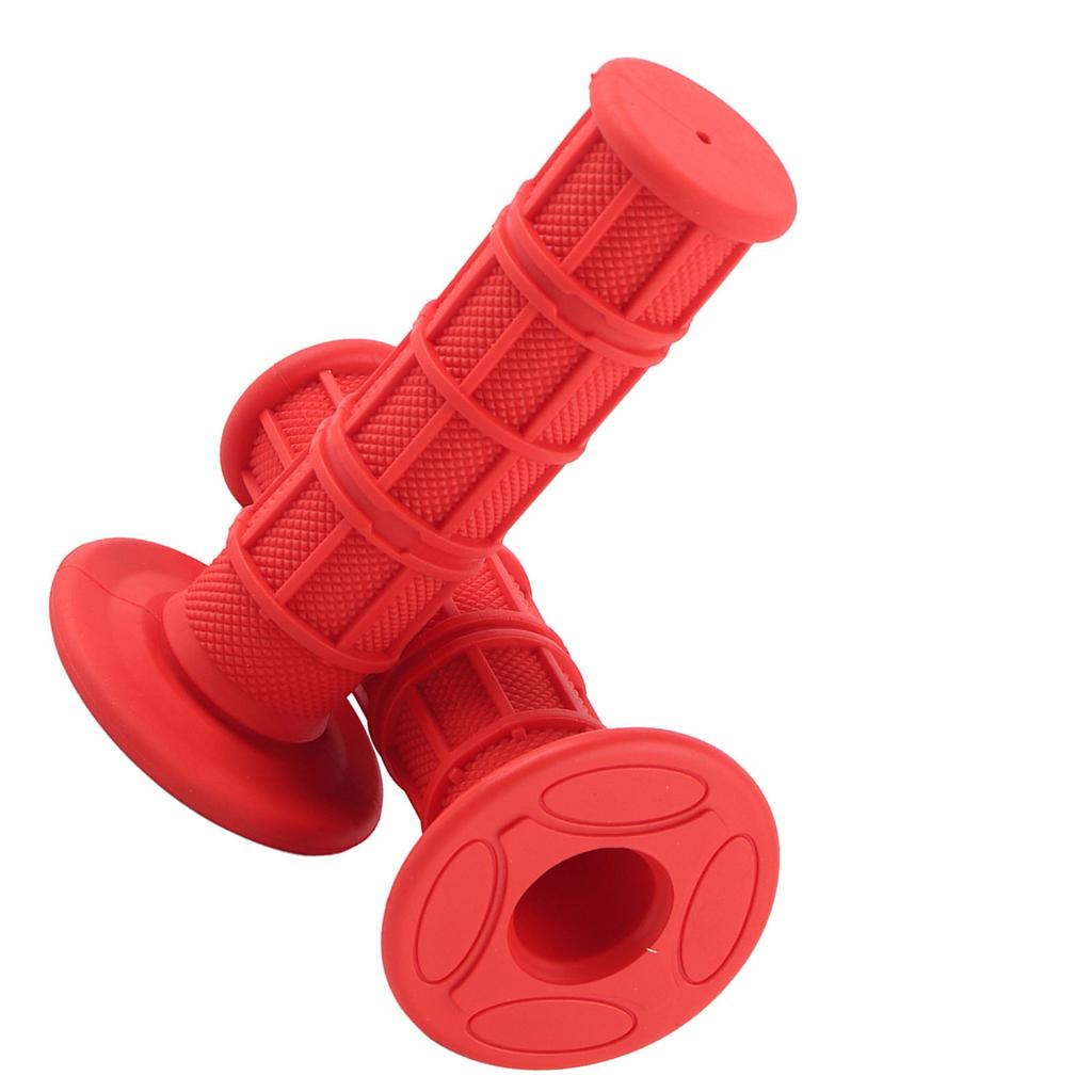 1 Pair of 22 25mm 7 8  Universal Silicone Motorcycle Handlebars Hand Grips New Red