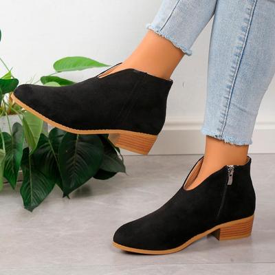 Новые стильные женские короткие сапоги, модные туфли с острым носком и толстым каблуком, рабочие туфли с леопардовым принтом, красные туфли-лодочки в готическом ковбойском стиле, удобные женские сапоги