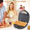 6-in-1 Waffle Maker, Electric Sandwich Press with Removable Non-Stick Plates, Panini Press for Waffles, Sandwiches, Madeleines, and Cookies