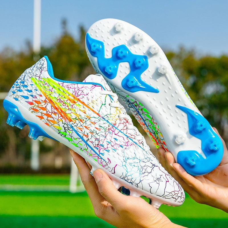 Новые профессиональные футбольные бутсы мужские и женские AG шипы разноцветные многоцветные молодежные студенческие травяные игровые тренировочные бутсы