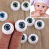 20mm 22mm 24mm Funny Accessories Real Like Baby Toy Eyeballs Half Round Hollow Realistic Dolls Eyes