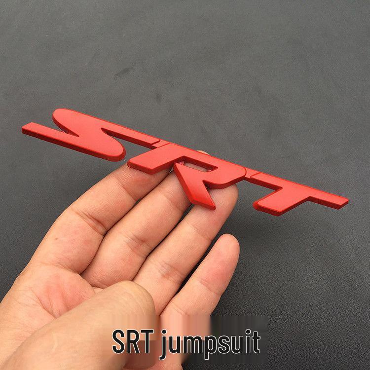 3D Metal SRT Grille Emblem - Perfect for Great Wall, Jeep, Dodge - Personalized Car Decoration Sticker