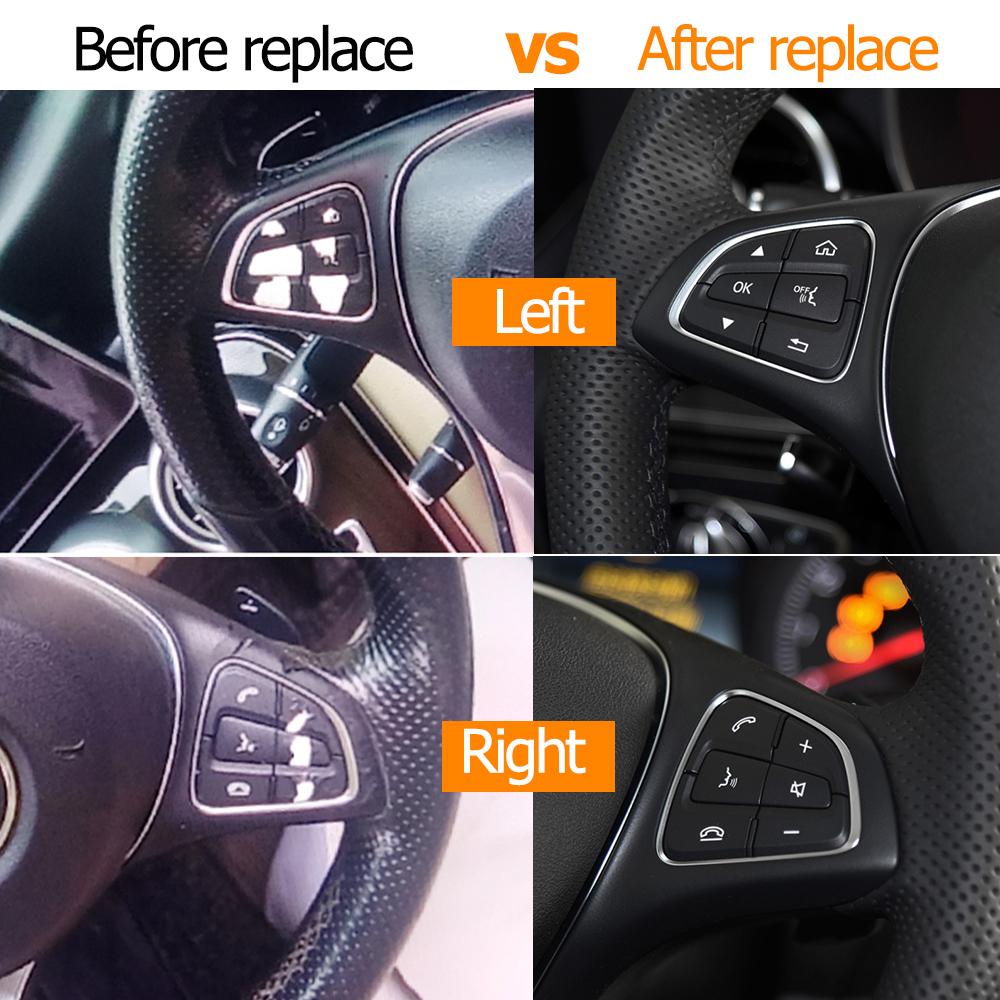 Car Steering Wheel Control Switch Button Repair Kit For Mercedes BENZ C GLC Class W205 W253 C200 C300 GLC200 GLC260 GLC300 4YHD