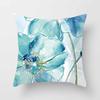 Home Decor Car Bedding Throw Pillow Blue Floral Print Sofa Pillow Cover Cushion Cover