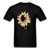 Футболка с Ван Гогом, мужская футболка с арт-дизайнером, топы с надписью «Singing In The Sun», виниловая музыкальная футболка с подсолнухом, винтажная уличная одежда для художников, хлопок
