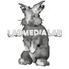 Футболка оверсайз с принтом черного кролика и надписью Lab Media Lab, повседневная уличная одежда для женщин
