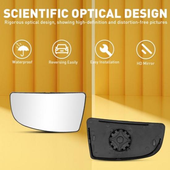 Mirror Glass Lower Passenger Side Right For Ford Transit 150 250 350 2015-21 RH