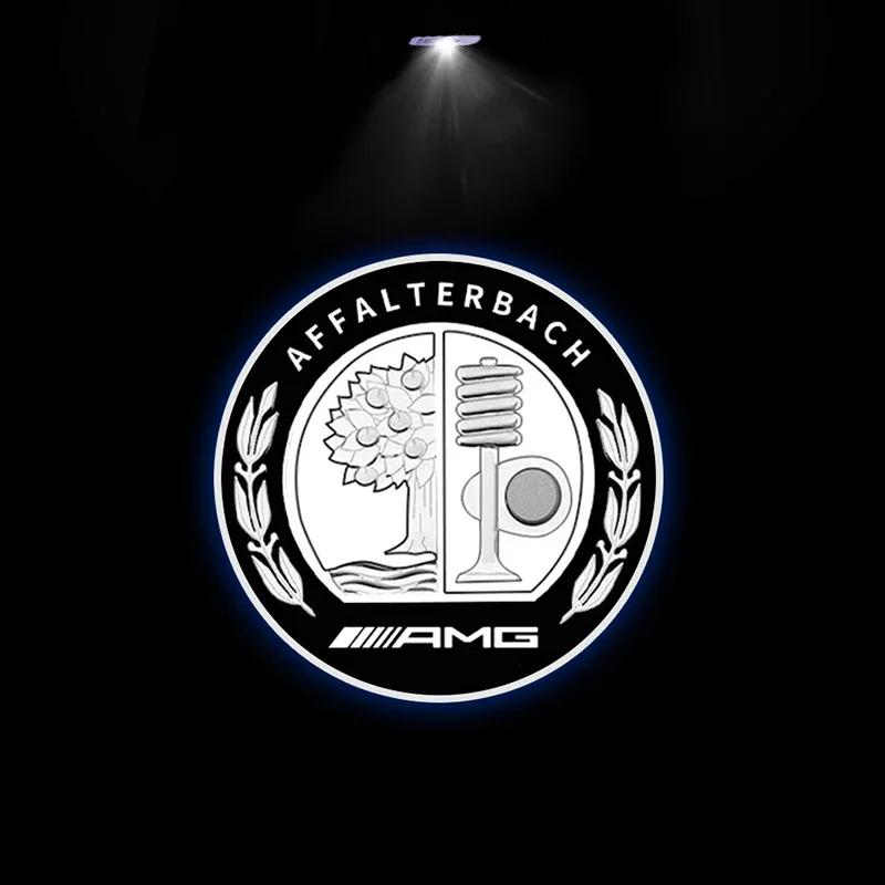 2 шт. Автомобильная подсветка дверей с логотипом Эмблема Для Mercedes Benz Класса A C E GLC GLA GLE GLB W177 W205 W212 W213 X253 X156 W166 X247