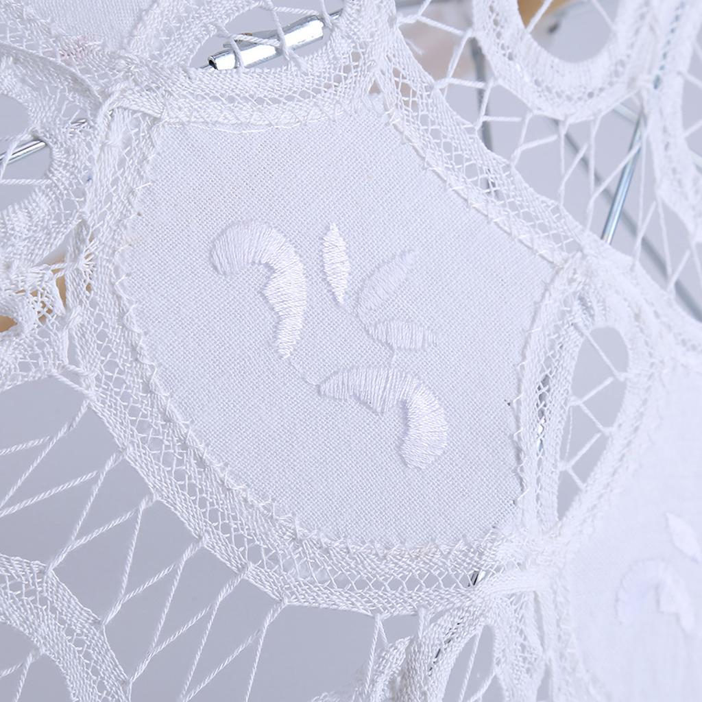 Женский кружевной зонт для свадьбы, зонтик от солнца, зонты для вечеринки, свадебная фотосессия, декор(Белый Маленький)
