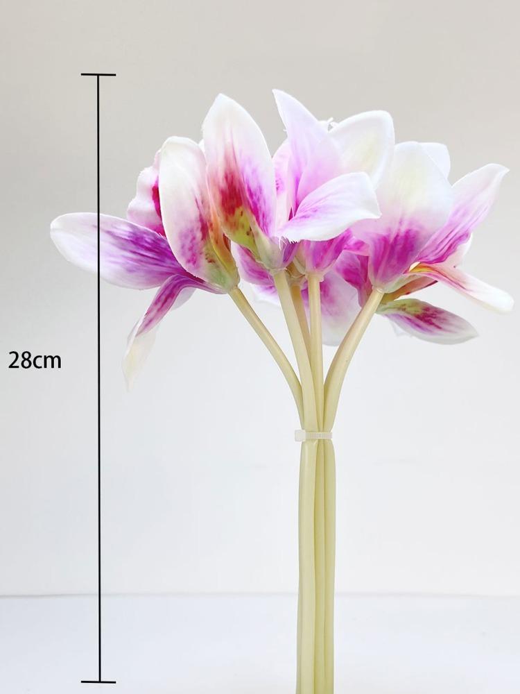 3 шт. искусственная орхидея 6 головок/упаковка искусственный букет фаленопсисов шелковые настоящие искусственные цветы для дома свадьбы ресторана отеля номера декор