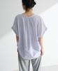 Green Parks Casual Blend French Sleeve Skipper Shirt Women's Cotton-Linen