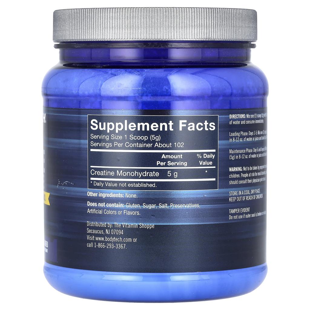 100% Чистый Креатин Моногидрат, Без вкуса, 510 г (18 унций)