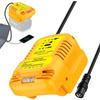 Адаптер для зарядки от солнечной энергии для аккумуляторов Dewalt 18/V20V DC 18V/20V 4A Портативное зарядное устройство для работы на открытом воздухе и кемпинга DCB180