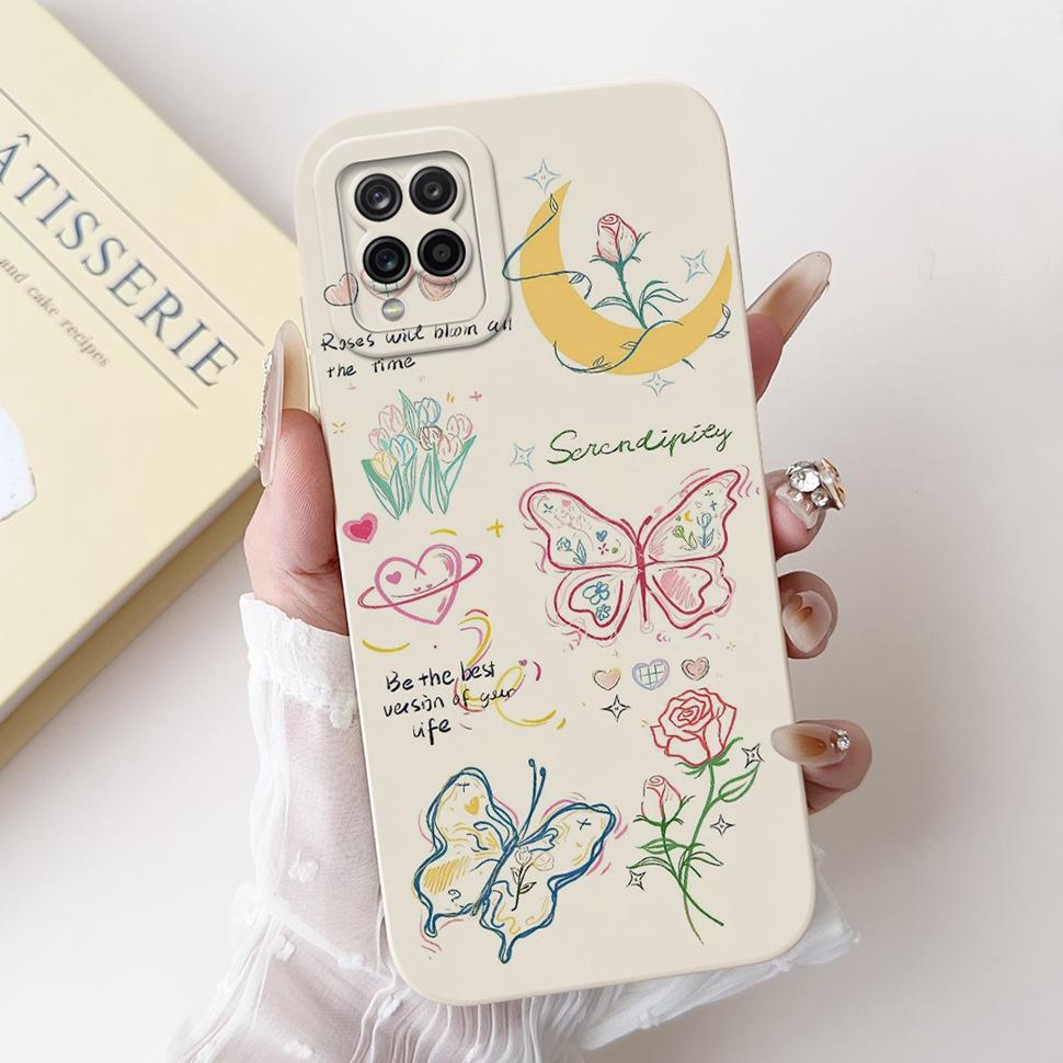 For Samsung Galaxy A12 Case Colorful Flower Panda Cartoon Cover Soft Slim Phone Cases For Samsung  A12 GalaxyA12 Back Cover