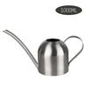 1.5L 304 Stainless Steel Watering Pot Extended Nozzle Green Plant Watering Can Watering Kettle Gardening Tools