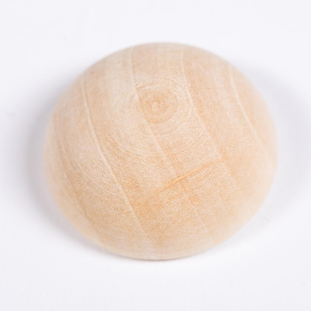 10/20Pcs 15-20MM Semicircle For DIY Jewelry Making Unfinished Accessories Wooden Beads Natural Wooded Spheres Half-faced Balls