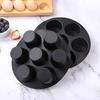 Силиконовые формочки для кексов, 7 формочек для кексов, противень с антипригарным покрытием, пищевые формочки для шоколадных тортов, аксессуары для фритюрницы