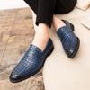 Fashion High Quality Men Leather Shoes Elegant Business Loafers for Man Formal Dress Shoes Wedding Office Slip On Loafers Man Work Shoes