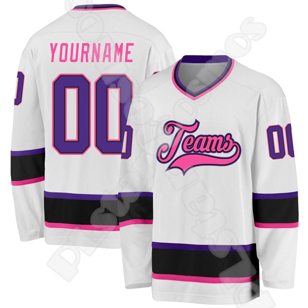 NewFashion Custom Name Logo Team Suits Retro Vintage Pullover 3DPrint Harajuku Casual Funny Long Sleeves Hockey Jersey Shirts