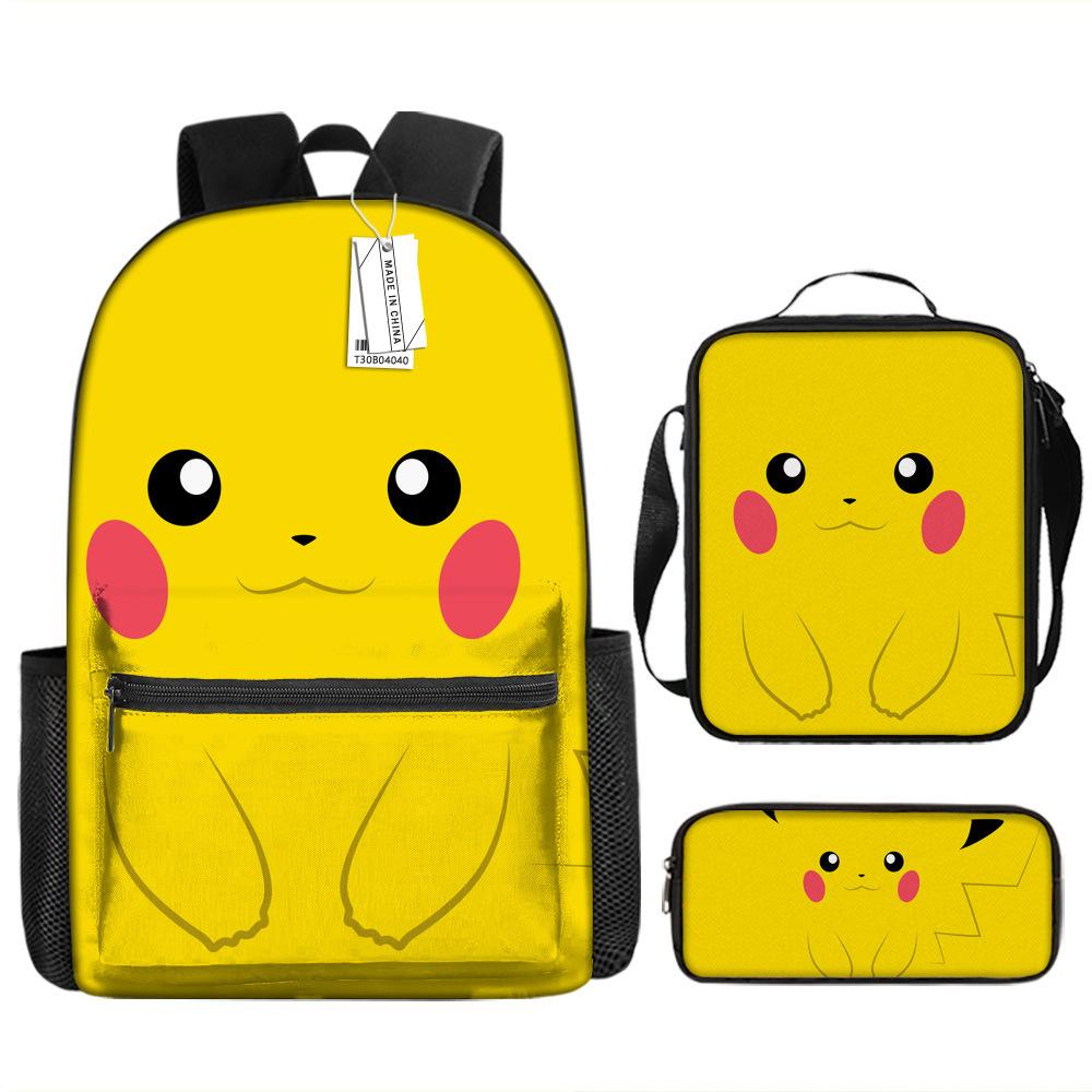 Школьный сезон Студент Школьная сумка Покемон Рюкзак Pokémon Мультяшная сумка Пенал