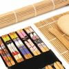 Bamboo Sushi Maker Set Sushi Rolling Mat Kits Sushi Curtain Blade Spoon and Chopsticks Set