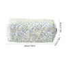 Polyester Pencil Case Large Capacity Storage Bag New Floral Quilted Pen Bag  Daily Stationery
