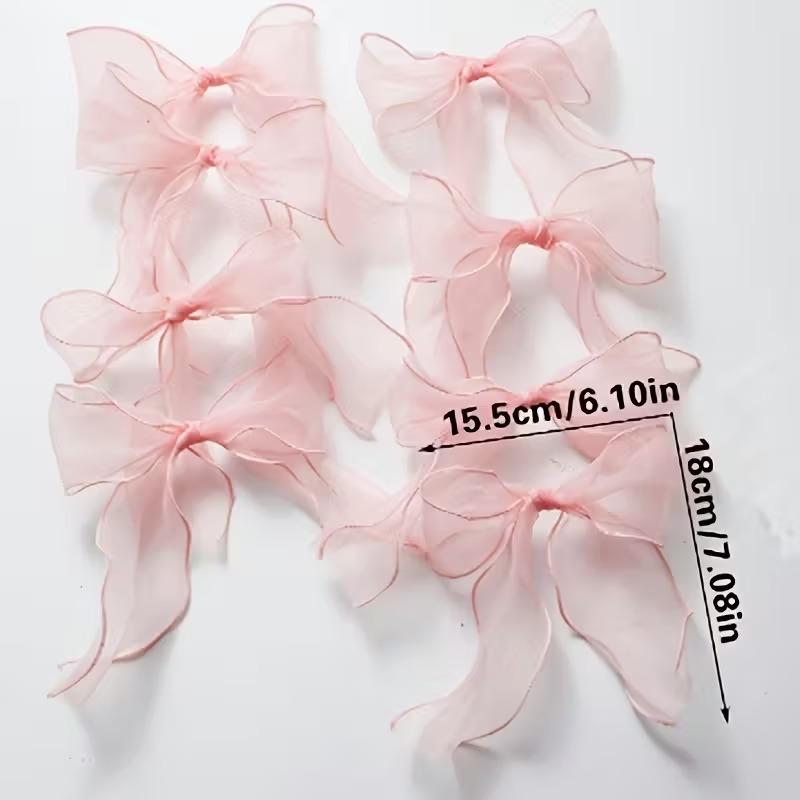 12-120PCS Pink Bow Garland Hanging Pendant Bowknot Banner For Girls Princess Birthday Party Decor Wedding Photo Background Decor 5