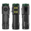 800 мАч Супер Яркий Фонарик Мини Водонепроницаемый Три Глаза Маленький Фонарик USB Прожектор Клипса на Кепку Свет Рыбалка Открытый Воздух Сильный Свет Портативный