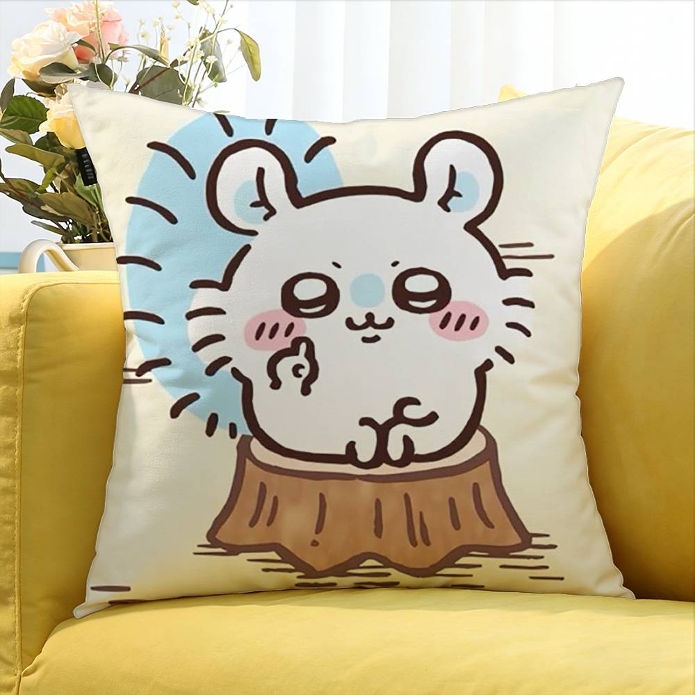 Cute Cartoon Mmomongas Various Sizes Square Pillow Case For Car Home Bedchamber Decor