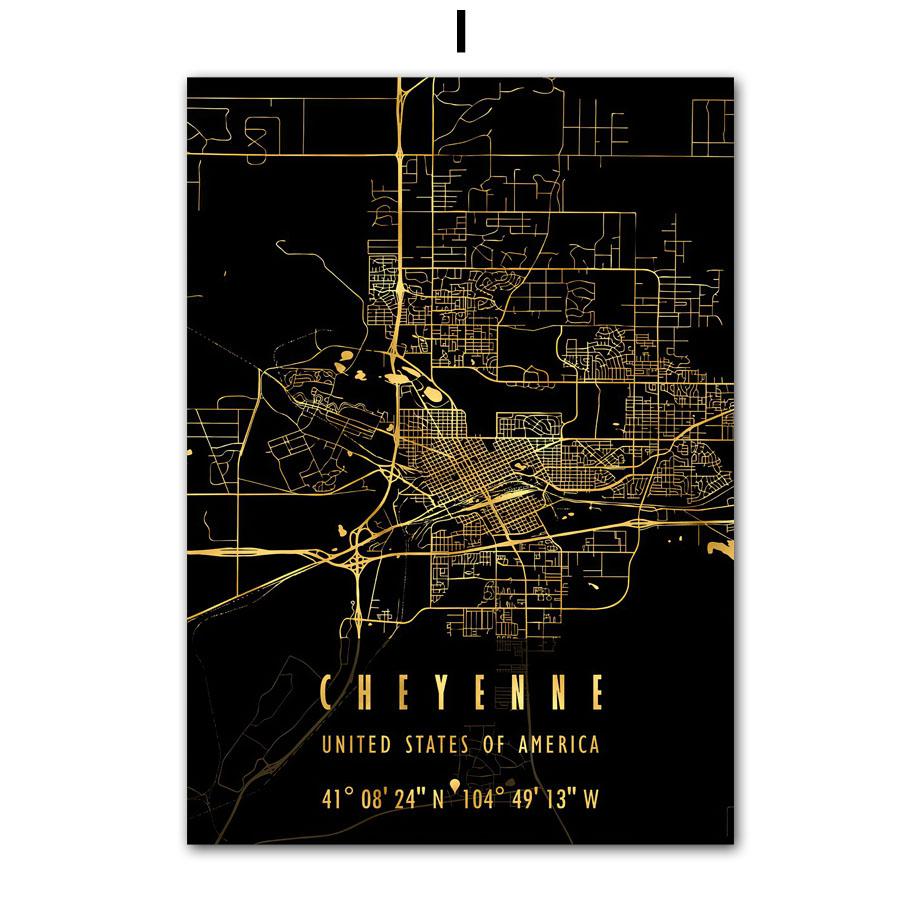 Лас-Вегас, Чикаго, США, Америка, карта города, декор для гостиной, постеры и принты, настенная живопись на холсте, настенные панно для домашнего клуба