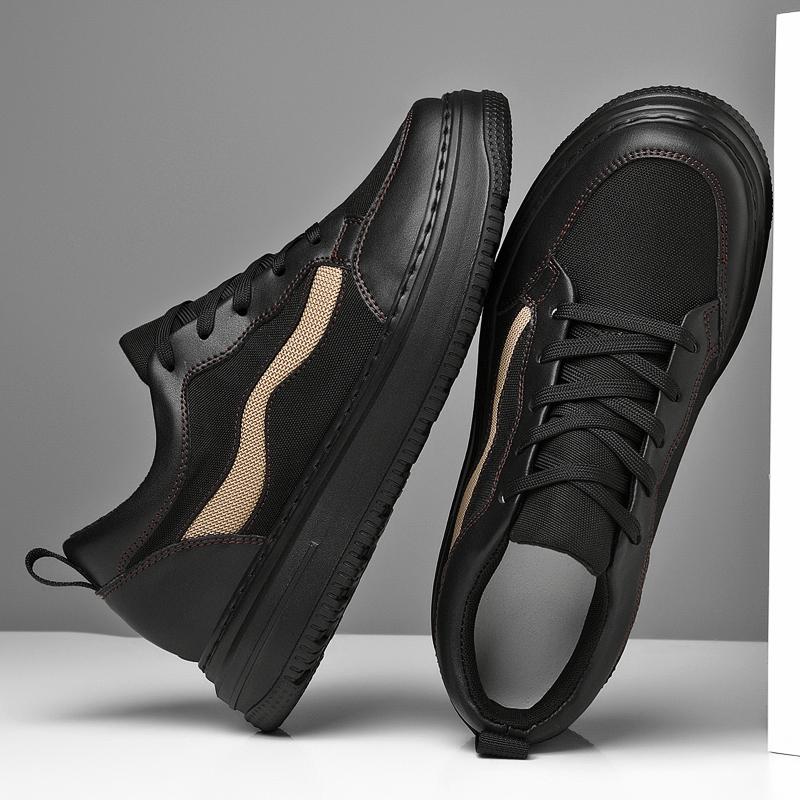 Fashion Casual Leather Men Skateboard Footwear All Soft Walking Shoe Fashion Man Sports Shoes Trainers Outdoor Sneakers