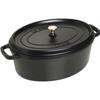 STAUB 405093700 - Cocotte Ovale - Ø 37 Cm - Noir Mat