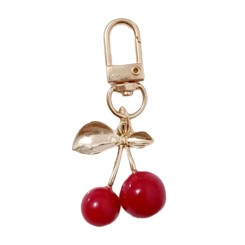 Подвеска в виде сумки Cherry Bag Charm Смола Вишня Брелок Модный сплав Ювелирные изделия Ключ Аксессуар Подарок для Модных Женщин Девочек