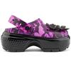 Crocs Snow House Print Shiny Clogs Sandals Women Sandals Black 209687-0C4