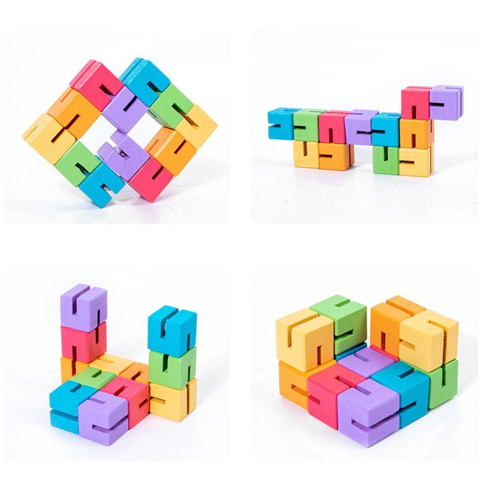 Parent-Child 3D Block Wooden Toy Educational Logical Thinking Game Early Education
