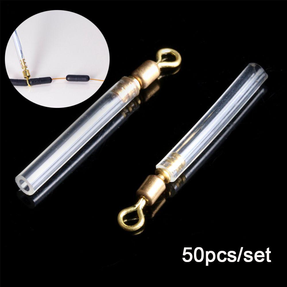 50 шт. Высококачественный силикон 3 размера Боббер Медная рыболовная снасть Поплавки для ловли в дрейф Блокировка вращения