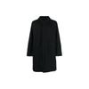 FW22 Solid Color Lapel Zipper Long Sleeve Coat Men Coats Black HP1346